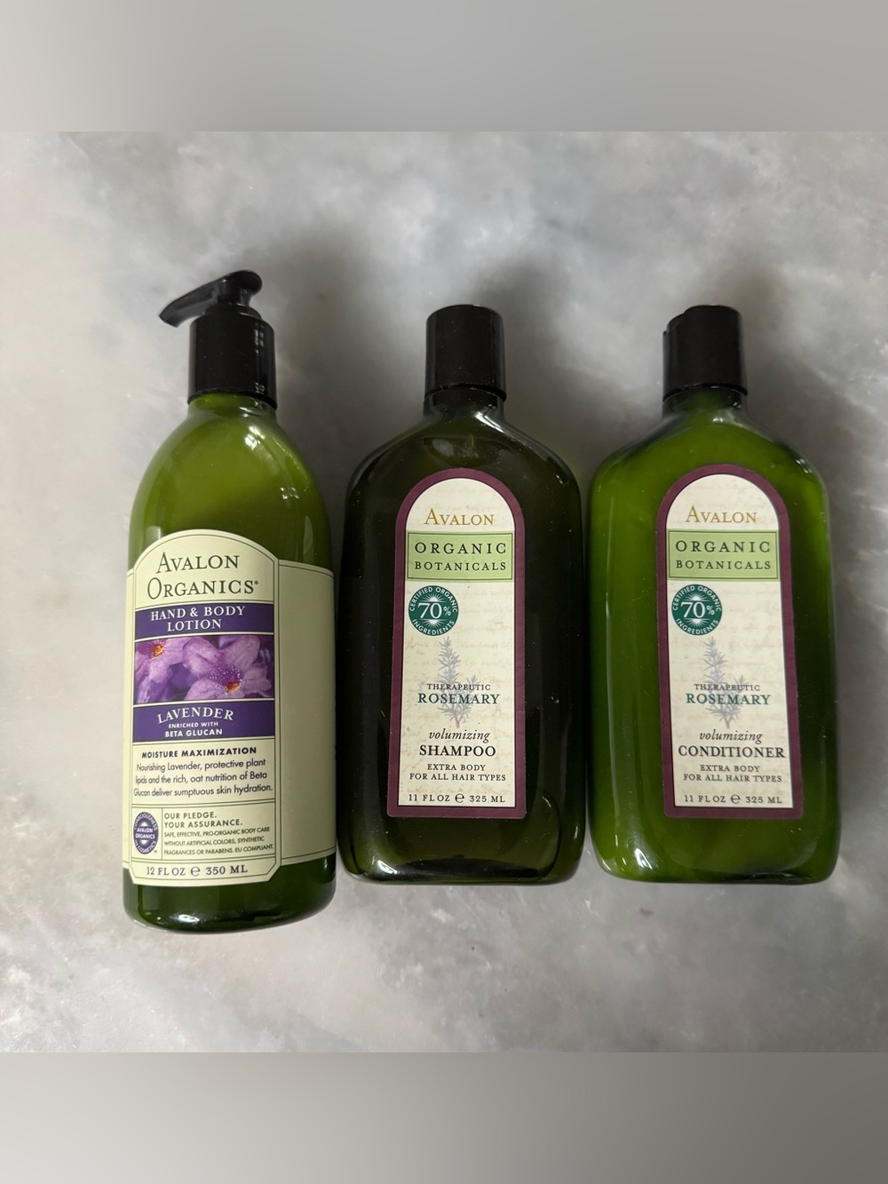 Avalon Nourishing Lotion Lavender Therapeutic Rosemary Shampoo & Conditioner